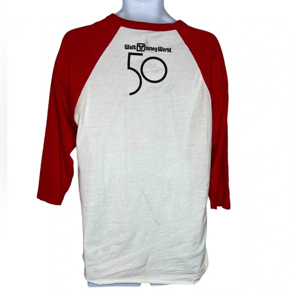 Walt Disney world Mickey Mouse 50th anniversary baseball shirt sz M - Picture 2 of 3